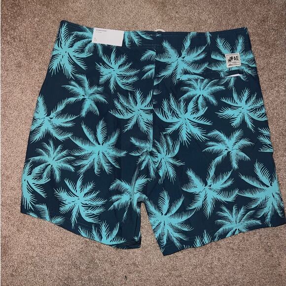 New American Eagle Men's Printed Above the Knee Board Shorts size L - Picture 6 of 8
